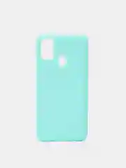 Бирюзовый чехол для Samsung Galaxy A52 А72 M21/M30S мягкий матовый TPU силикон