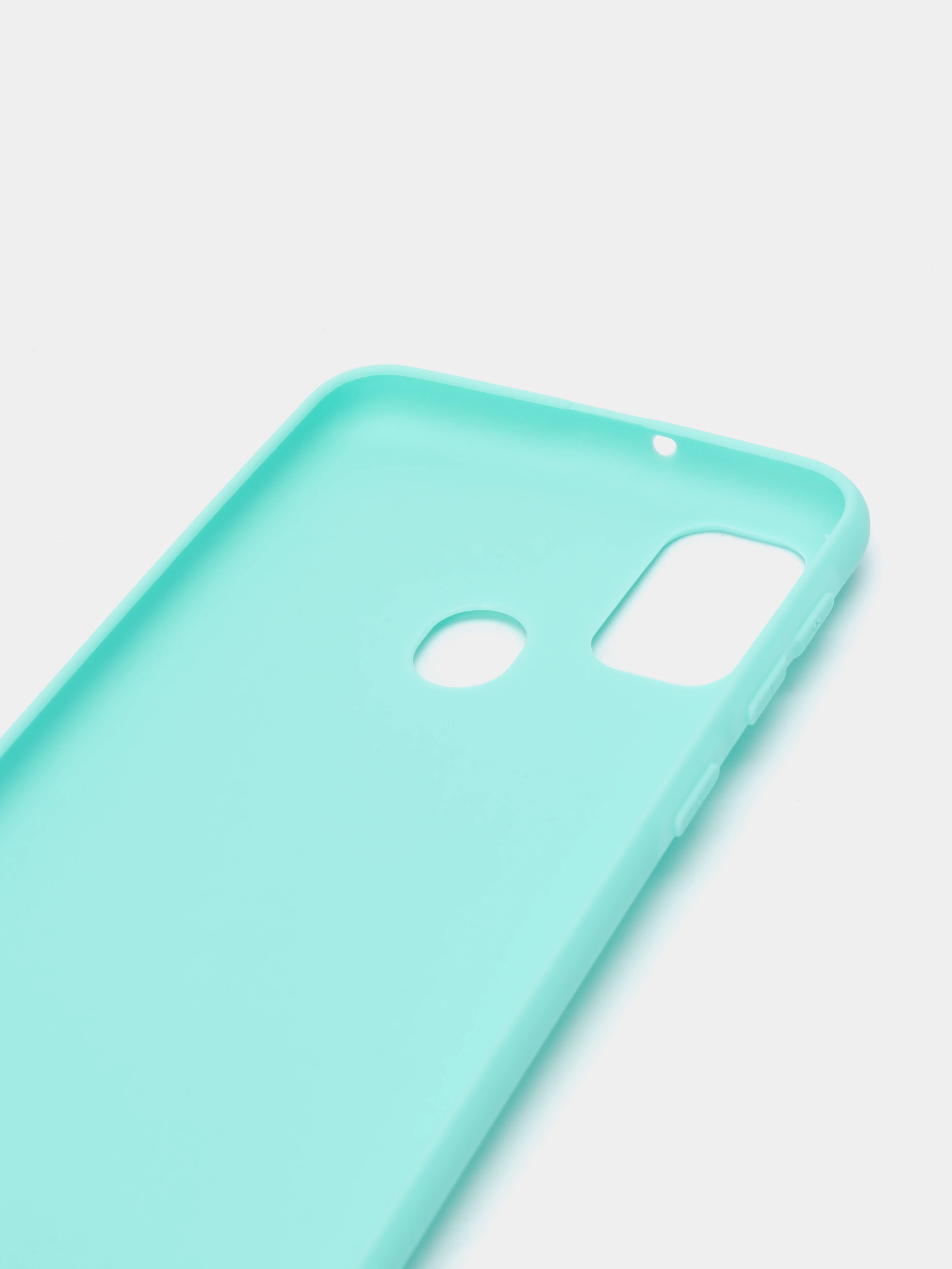 Бирюзовый чехол для Samsung Galaxy A52 А72 M21/M30S мягкий матовый TPU силикон