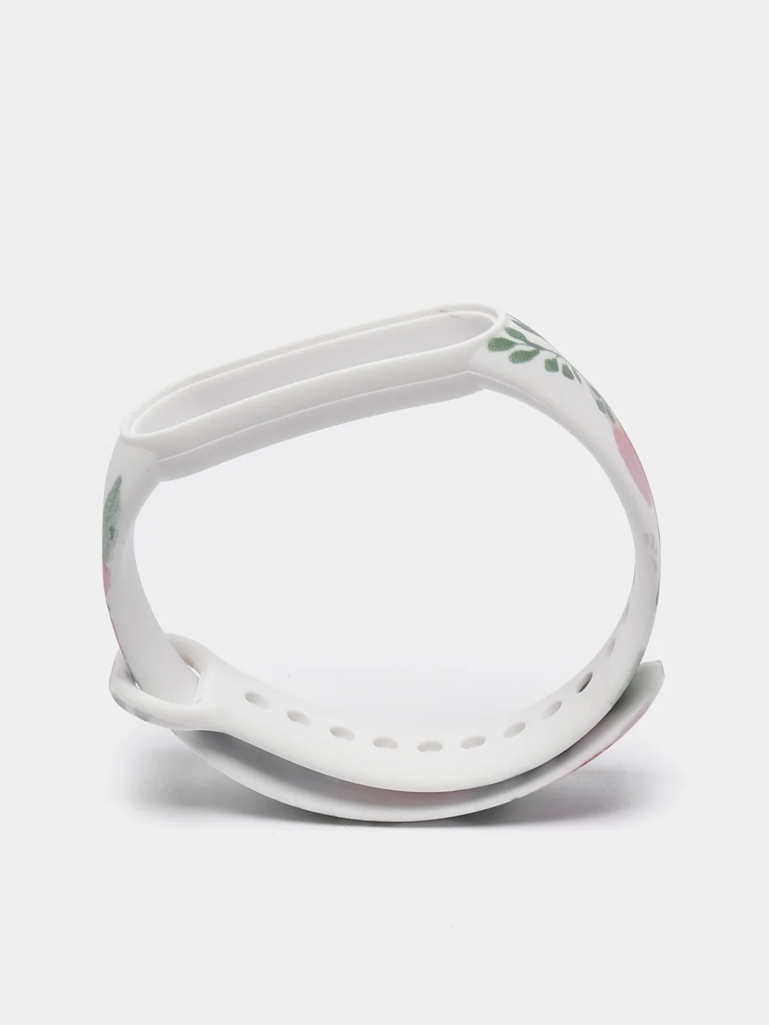 Лайм силиконовый ремешок для Xiaomi mi band 3 / 4 / 5 / 6 / 7 принты с цветами