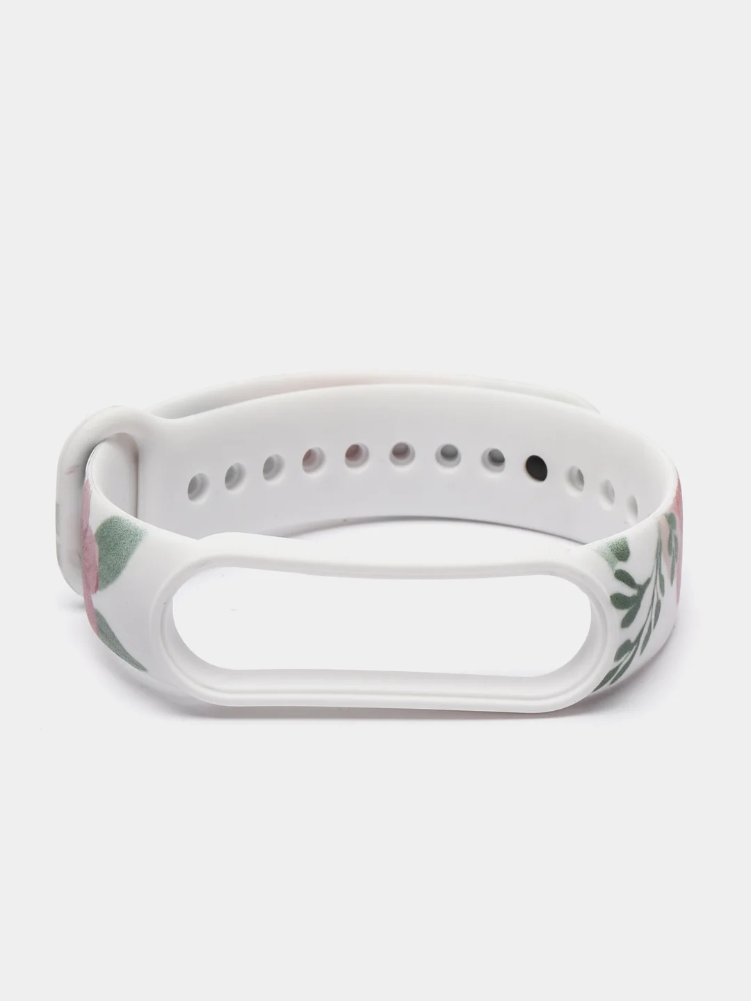 Лайм силиконовый ремешок для Xiaomi mi band 3 / 4 / 5 / 6 / 7 принты с цветами