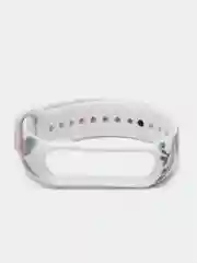 Лайм силиконовый ремешок для Xiaomi mi band 3 / 4 / 5 / 6 / 7 принты с цветами