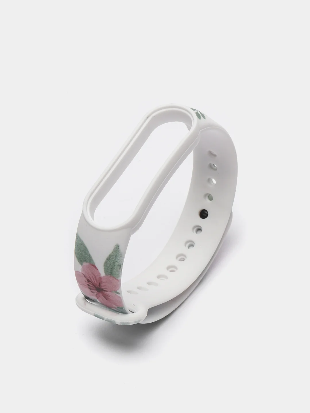 Лайм силиконовый ремешок для Xiaomi mi band 3 / 4 / 5 / 6 / 7 принты с цветами