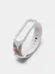 Лайм силиконовый ремешок для Xiaomi mi band 3 / 4 / 5 / 6 / 7 принты с цветами