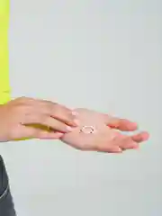 Кольцо из искусственного жемчуга "Сердечко"