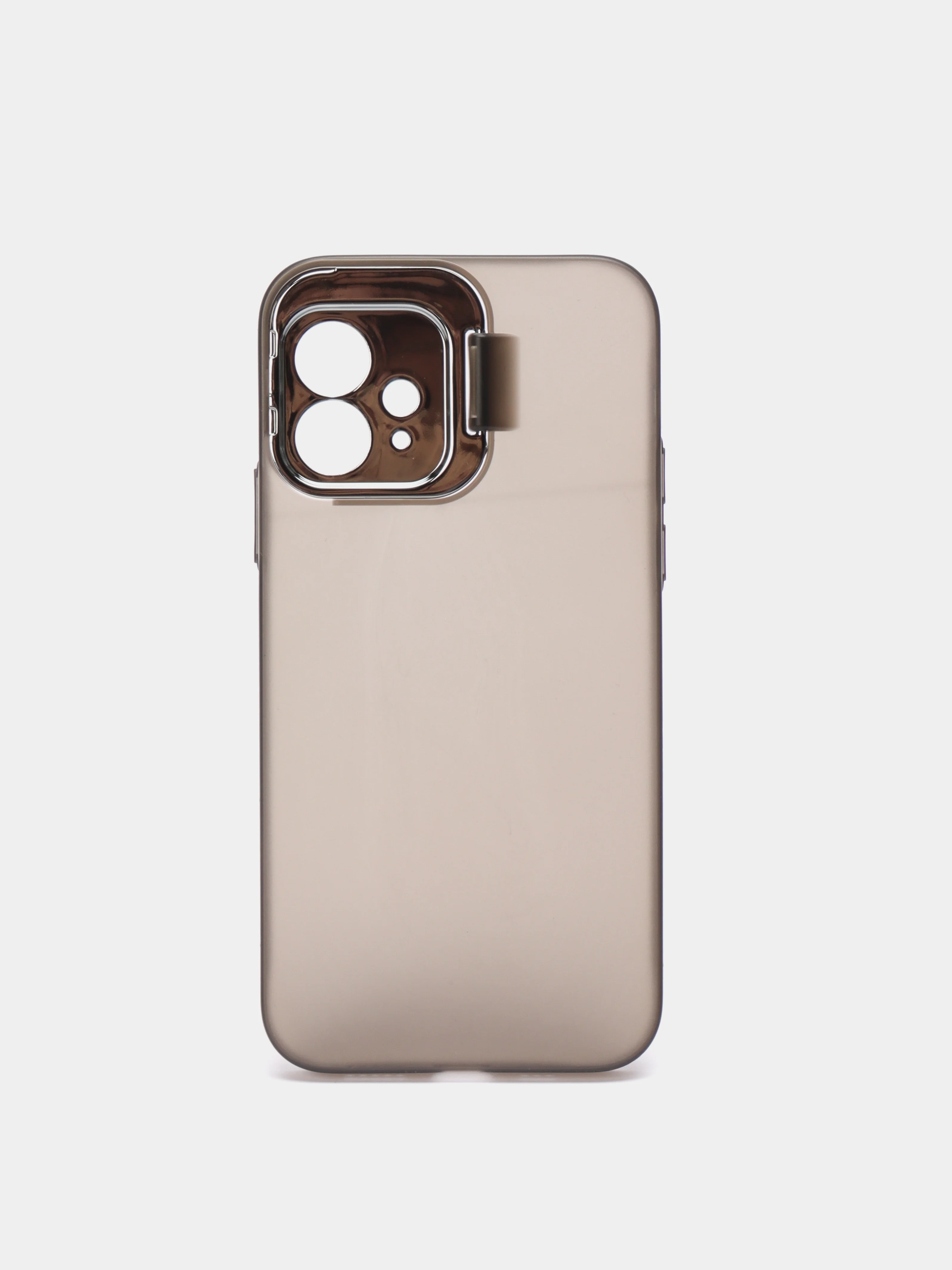 Угольный чехол для iPhone 12 пластиковый матовый ультратонкий с защитой камеры