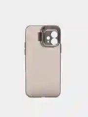 Угольный чехол для iPhone 12 пластиковый матовый ультратонкий с защитой камеры