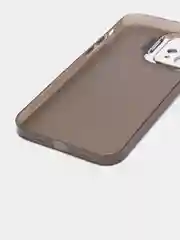 Угольный чехол для iPhone 12 пластиковый матовый ультратонкий с защитой камеры