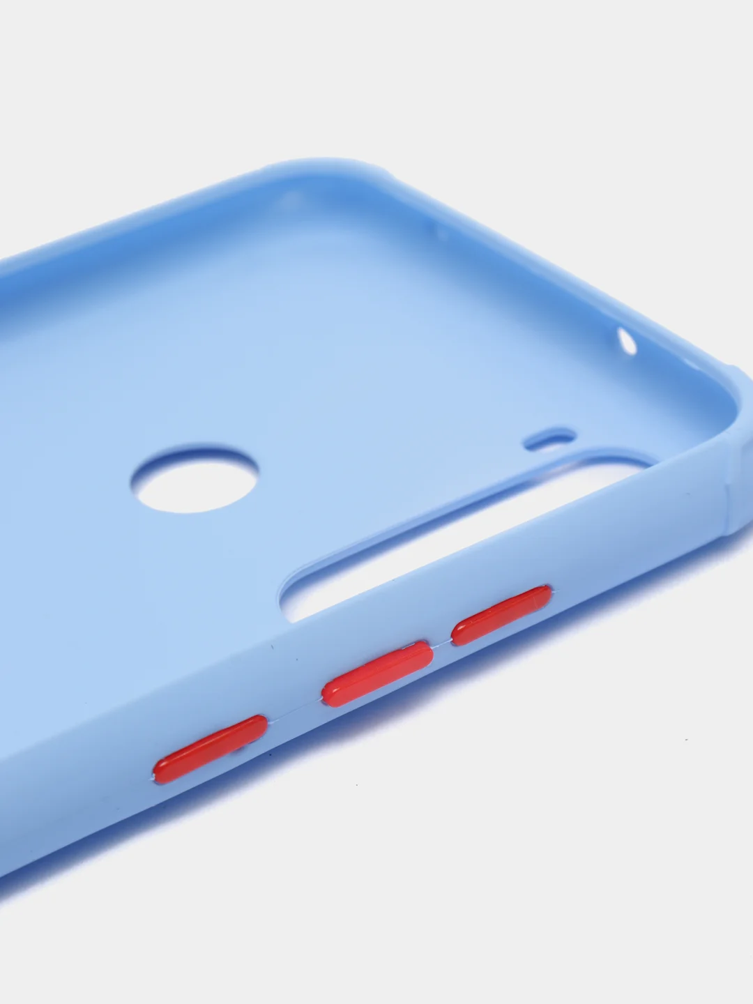 Небесно-голубой чехол Xiaomi Redmi Note 8 / Note 8 2021 силиконовый противоударный с усиленными углами