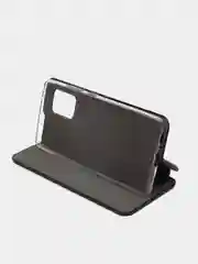 Черный чехол книжка на Samsung Galaxy S10 Lite, Самсунг Галакси С10 Лайт