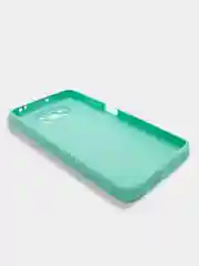 Бирюзовый чехол Xiaomi Poco X3 NFC, Poco X3 Pro силиконовый с защитой камеры и бархатной подкладкой