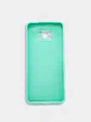 Бирюзовый чехол Xiaomi Poco X3 NFC, Poco X3 Pro силиконовый с защитой камеры и бархатной подкладкой
