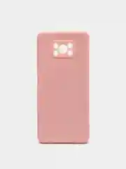 Коралловый меланж чехол Xiaomi Poco X3 NFC, Poco X3 Pro силиконовый с защитой камеры и бархатной подкладкой