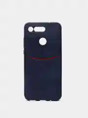 Синий чехол Huawei Honor из эко кожи на модели Nova 5T 20 Lite 10i 20i V20 8C 9C P40 Lite E Y7P