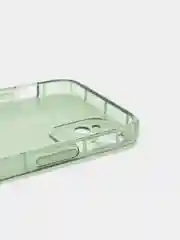 Зеленый чехол для iPhone 12 Mini прозрачный цветной силиконовый