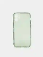 Зеленый чехол для iPhone 12 Mini прозрачный цветной силиконовый