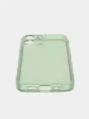 Зеленый чехол для iPhone 12 Mini прозрачный цветной силиконовый