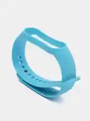 Голубой силиконовый ремешок для Xiaomi Mi Band 5 / Mi Band 6, Сяоми Ми Банд 5 / Ми Банд 6