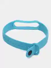 Голубой силиконовый ремешок для Xiaomi Mi Band 5 / Mi Band 6, Сяоми Ми Банд 5 / Ми Банд 6