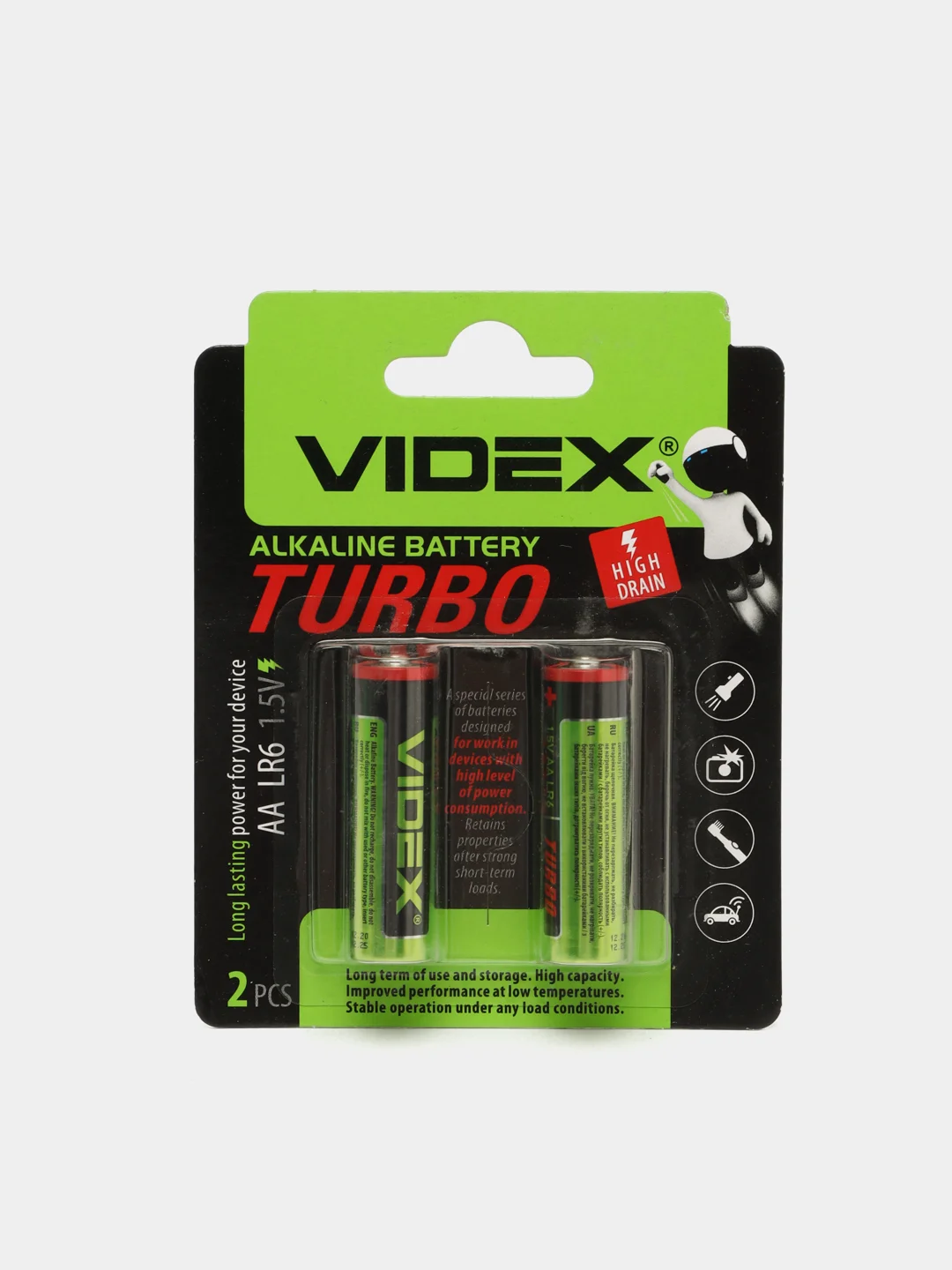 Батарейка VIDEX LR6 AA TURBO (Пальчик) LR3 AAA TURBO (Мизинчик) 2шт