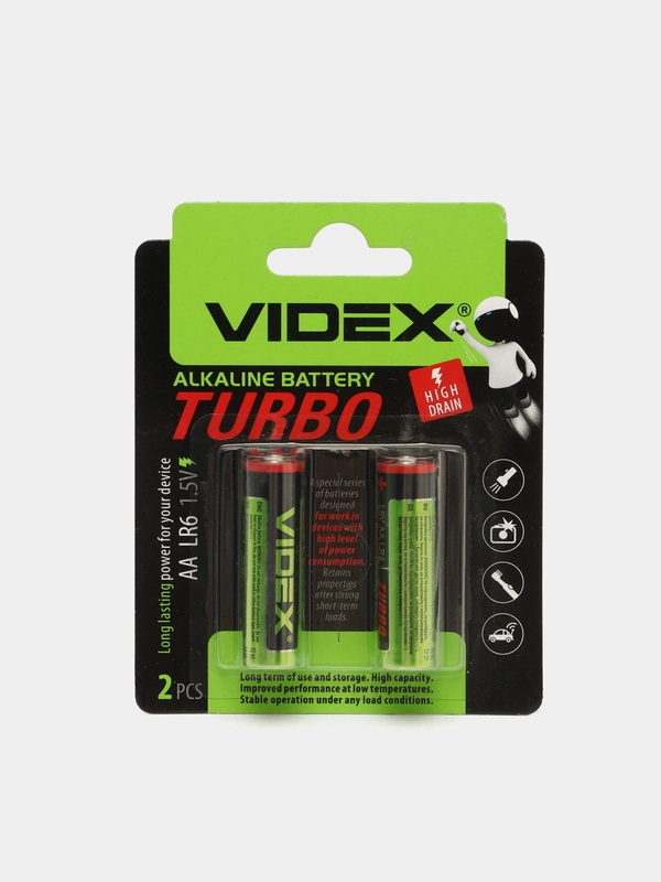 Батарейка  VIDEX LR6 AA TURBO (Пальчик) LR3 AAA TURBO (Мизинчик) 2шт