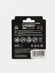 Батарейка  VIDEX LR6 AA TURBO (Пальчик) LR3 AAA TURBO (Мизинчик) 2шт