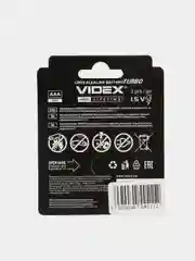 Батарейка  VIDEX LR6 AA TURBO (Пальчик) LR3 AAA TURBO (Мизинчик) 2шт