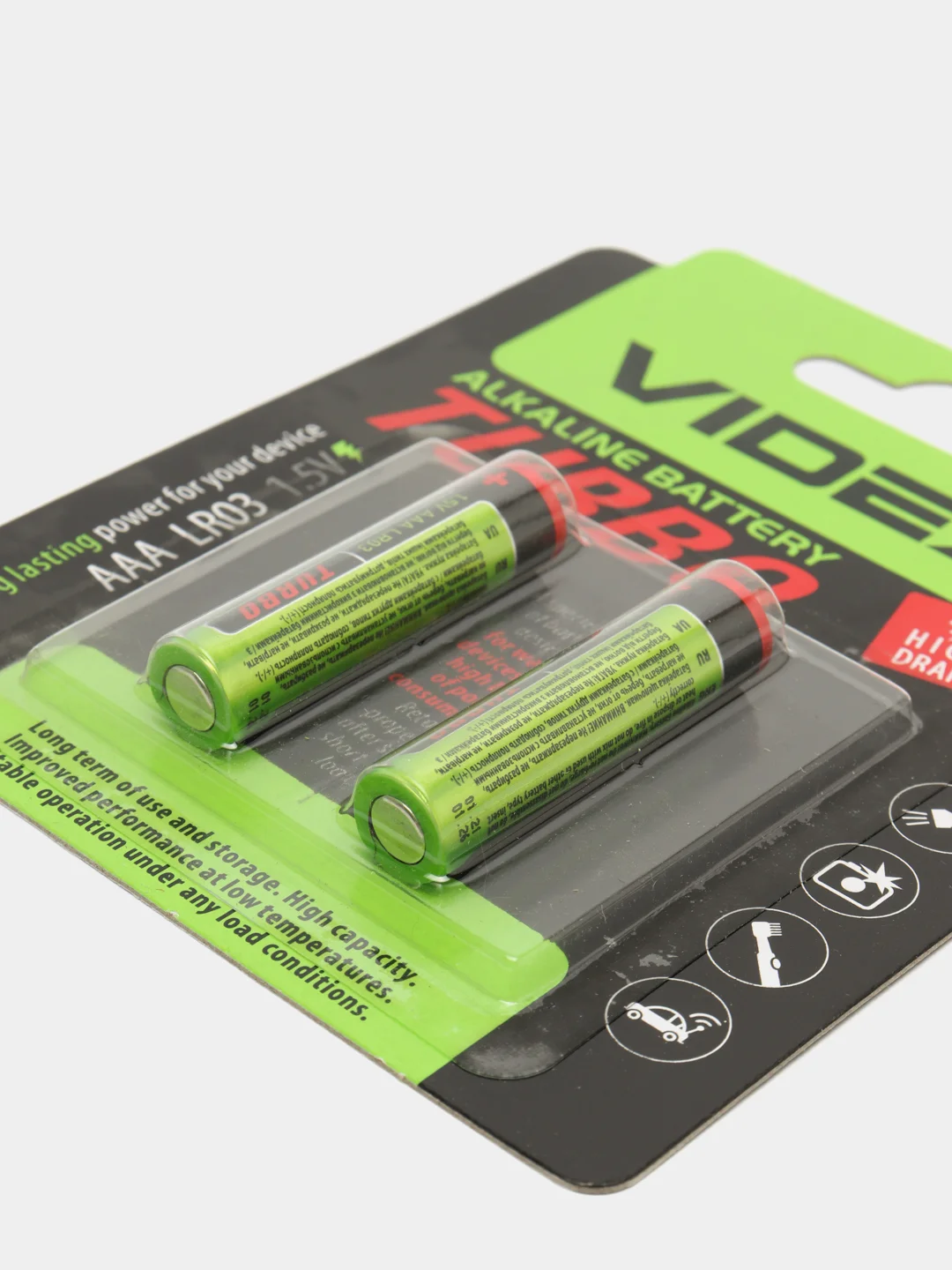 Батарейка VIDEX LR6 AA TURBO (Пальчик) LR3 AAA TURBO (Мизинчик) 2шт