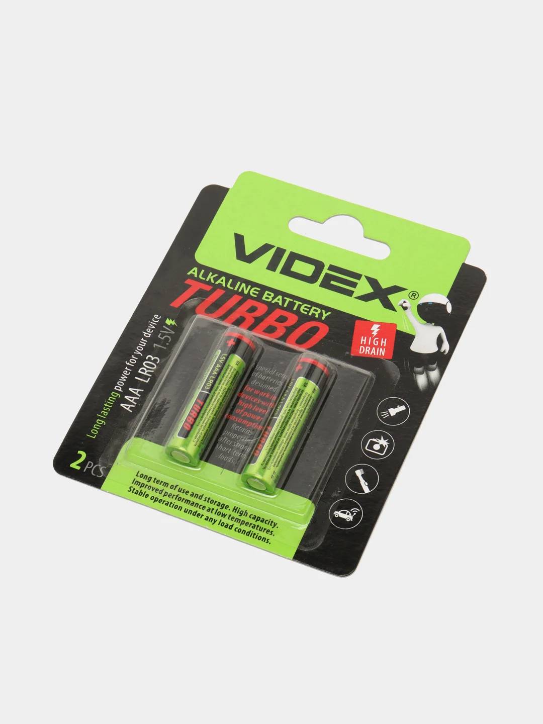 Батарейка VIDEX LR6 AA TURBO (Пальчик) LR3 AAA TURBO (Мизинчик) 2шт