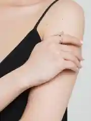 Кольцо двойное с крестиком