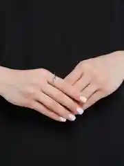Кольцо двойное с крестиком