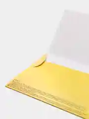 Лимонный конверт подарочный для денег