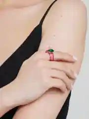 Конфетный кольца из эпоксидной смолы с камнем