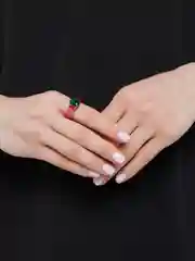 Конфетный кольца из эпоксидной смолы с камнем