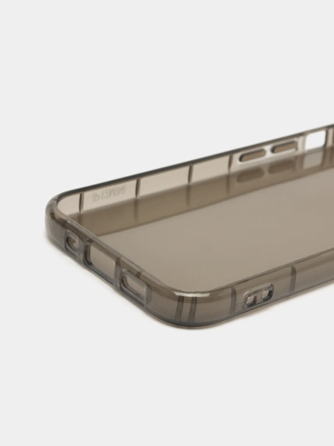 Черный чехол для iPhone 12 Mini прозрачный цветной силиконовый
