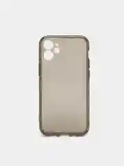 Черный чехол для iPhone 12 Mini прозрачный цветной силиконовый