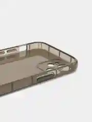 Черный чехол для iPhone 12 Mini прозрачный цветной силиконовый