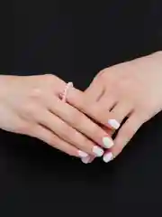 Кораллово-розовый кольцо из бусин "Жемчужина"