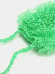 Зеленый мочалка ручной работы
