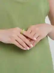 Зеленый кольцо акриловое "Звездочка"