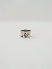 Серебряный кольцо "Сердце"
