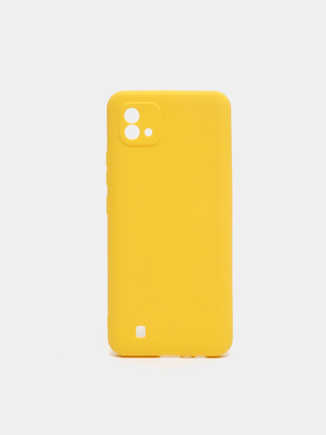 Желтый чехол для Realme C20/C11 (2021) силиконовый матовый однотонный