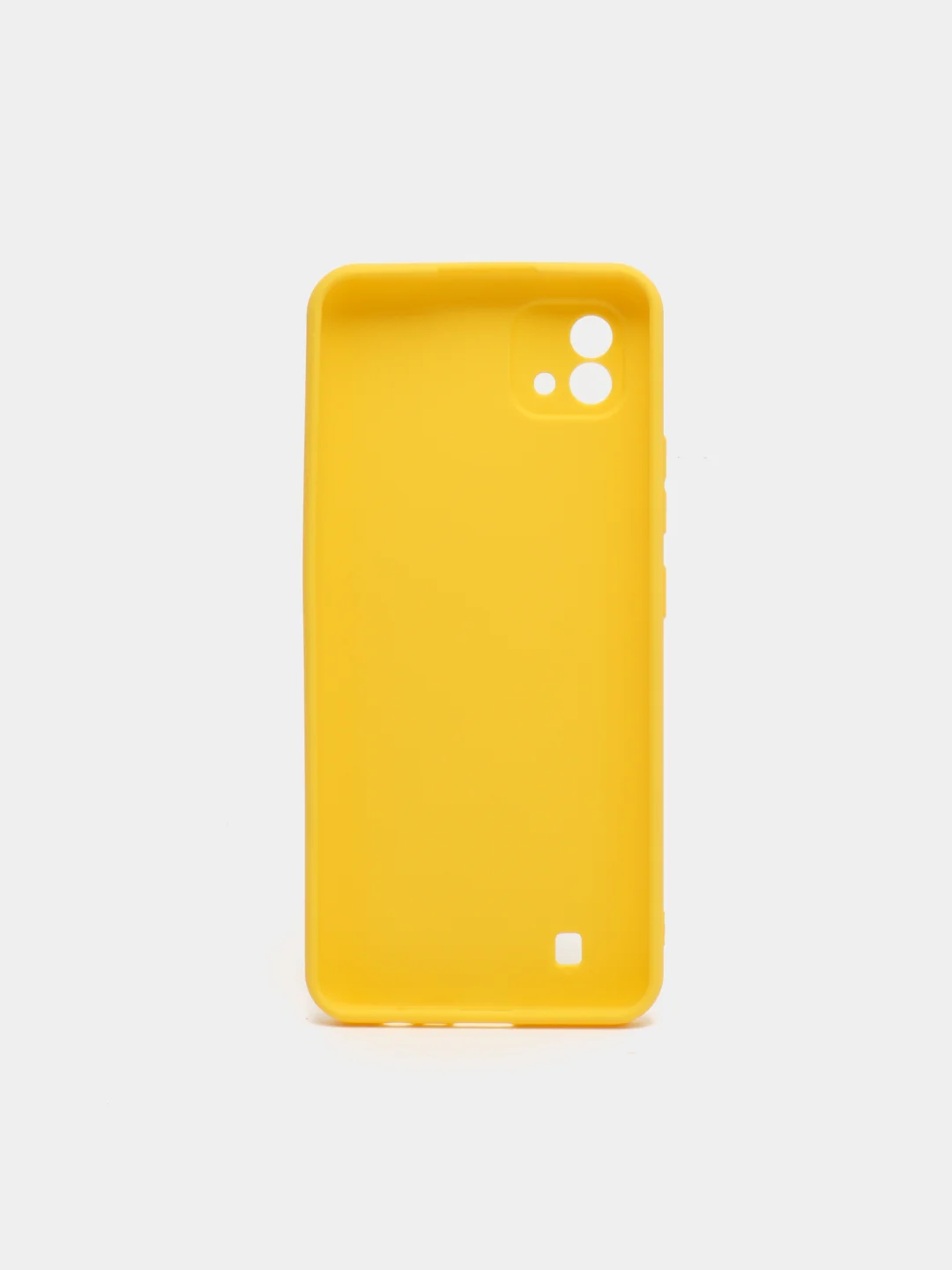 Желтый чехол для Realme C20/C11 (2021) силиконовый матовый однотонный