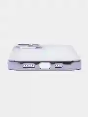Фиолетовый чехол для iPhone 13 Pro Max силиконовый айфон про макс прозрачный