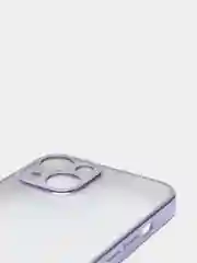 Фиолетовый чехол для iPhone 13 Pro Max силиконовый айфон про макс прозрачный