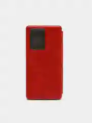 Красный чехол-книжка из экокожи для Samsung Galaxy S20, S20FE, S20 Ultra, S20 Plus
