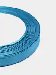 Бирюзовый лента атласная 1 см, намотка 22 м