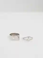Серебряный кольцо женское, парные кольца женские 3 вида