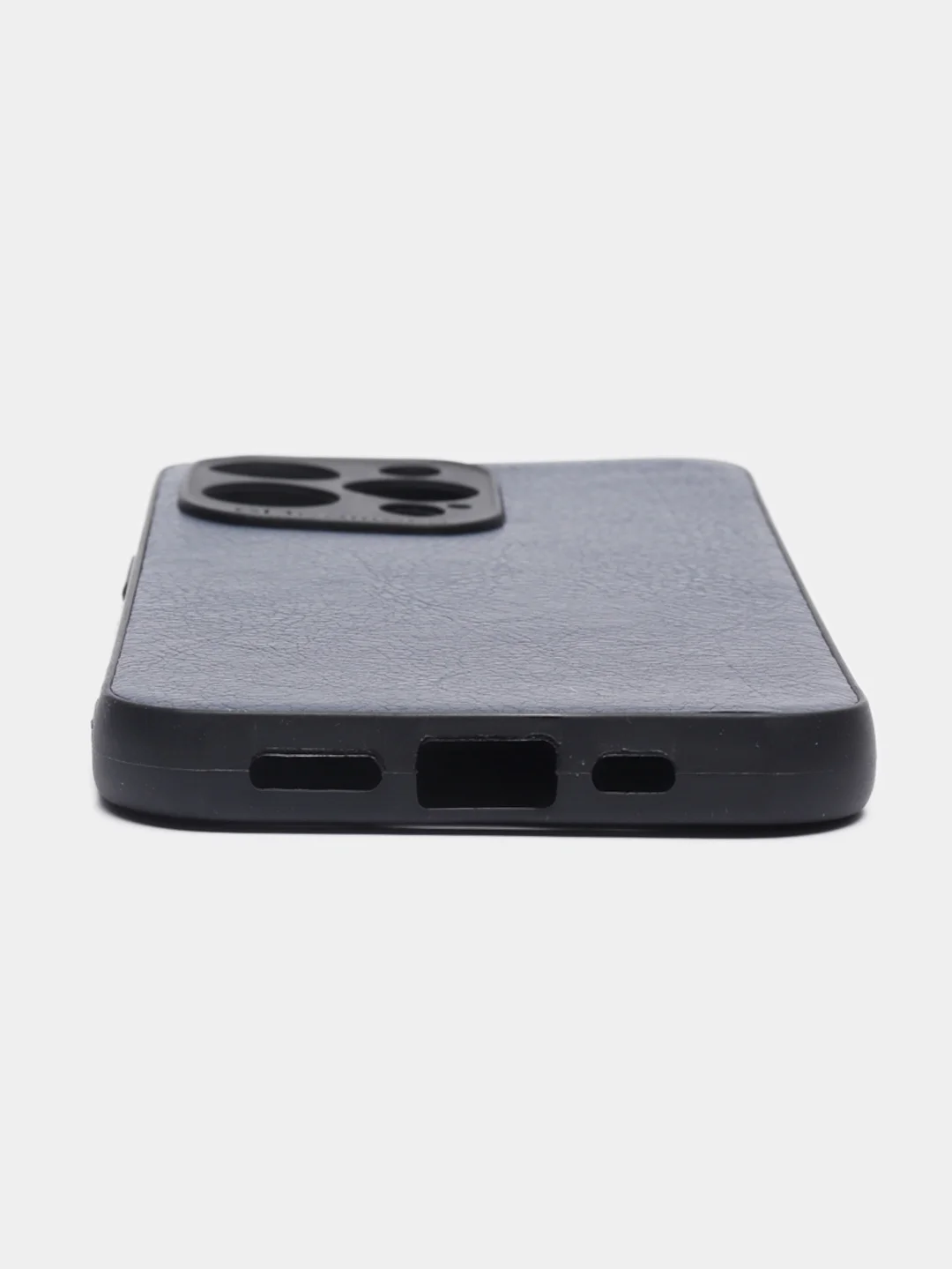Темно-синий чехол IPhone 13 / 13 Mini / 13Pro / 13ProMax силиконовый, имитация кожи