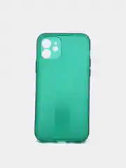 Зеленый чехол на iPhone 12, 1.5 мм  Плотный цветной