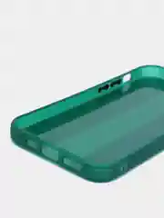 Зеленый чехол на iPhone 12, 1.5 мм  Плотный цветной